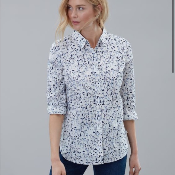 Joules Tops - Joules Lucy Woven Dog Button Down - Size 6